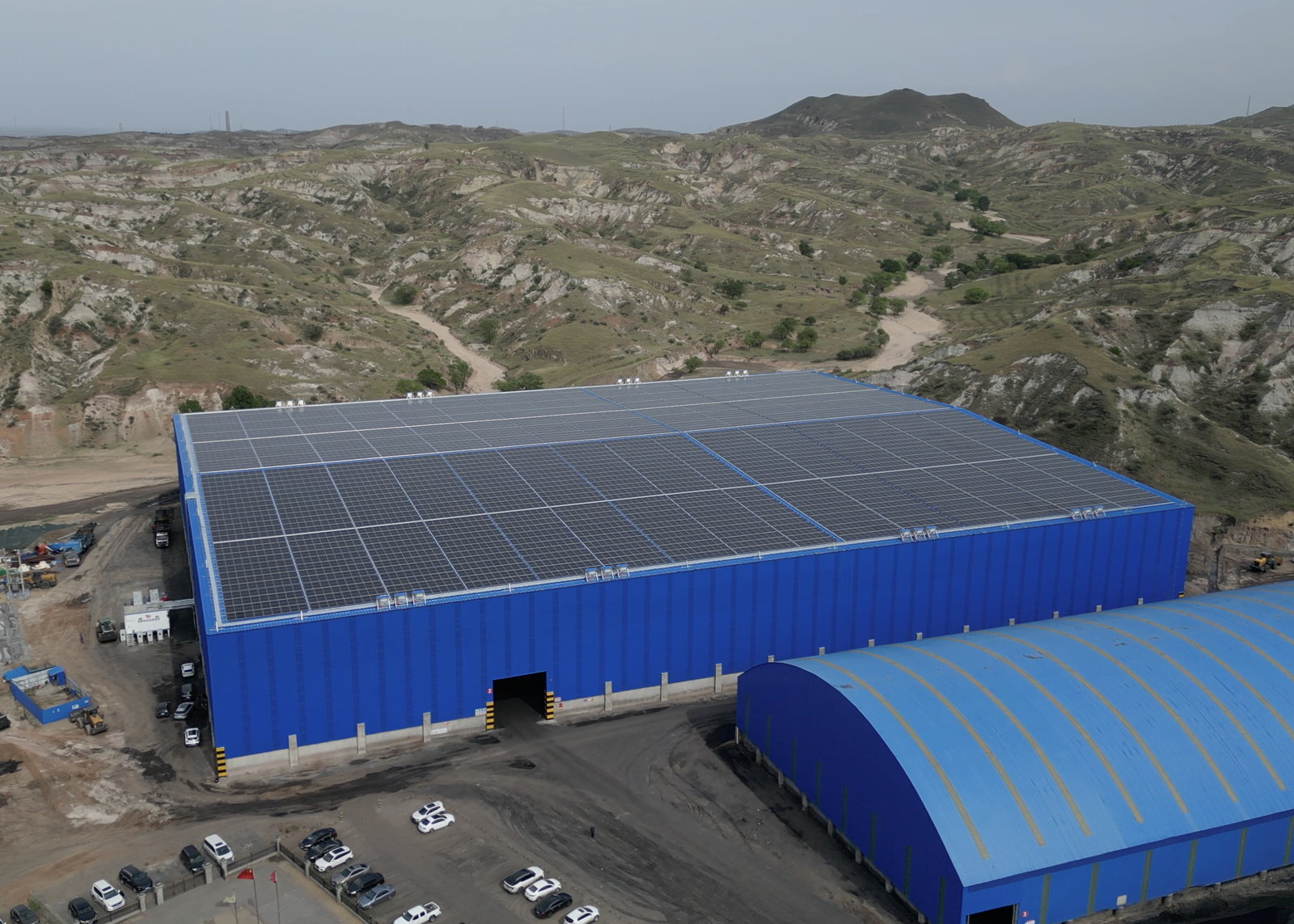 Solar infrastructure supporting the Azure Road battery-swapping network
